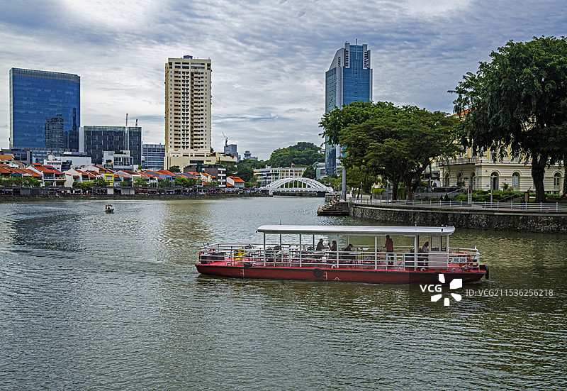 新加坡河一角图片素材