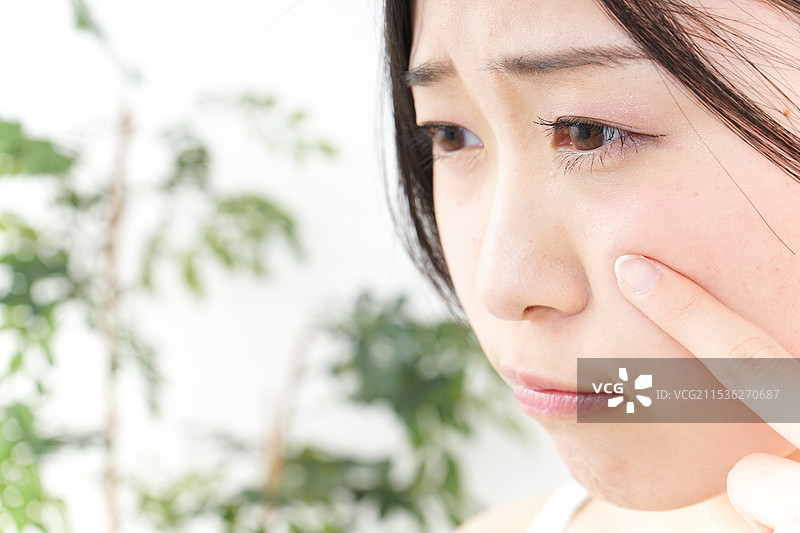 痤疮和皮肤问题图片素材