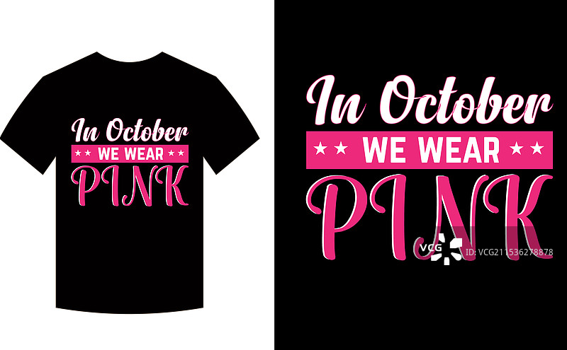 在十月，我们穿粉色。图片素材