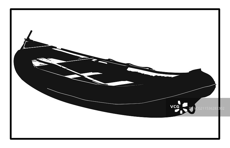 橡皮艇轮廓 橡皮艇图片素材