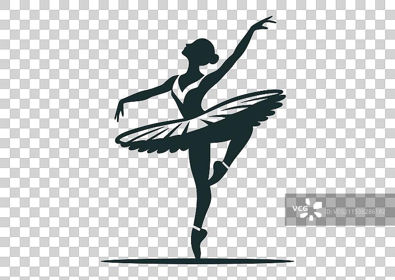 优雅芭蕾舞者的旋转与优雅图片素材