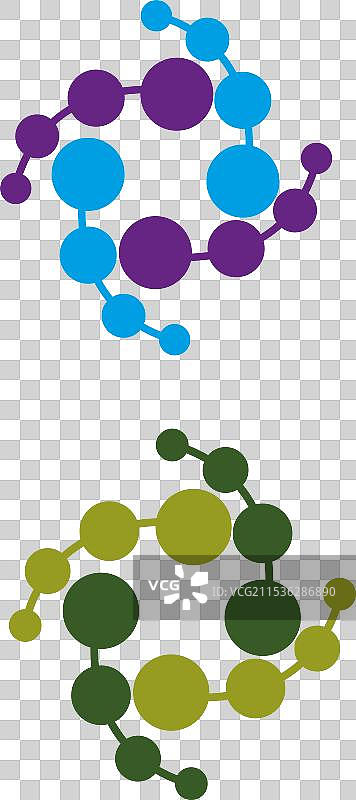 分子标志图标粒子网络医学图片素材