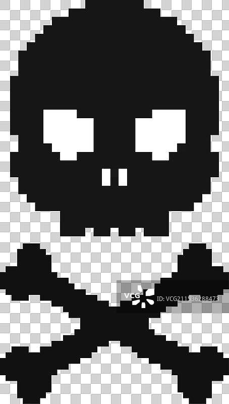 黑色骷髅与交叉骨街头时尚图片素材