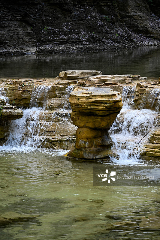 河南云台山·泉瀑峡·潭瀑峡图片素材