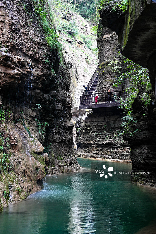 河南云台山·泉瀑峡·潭瀑峡图片素材