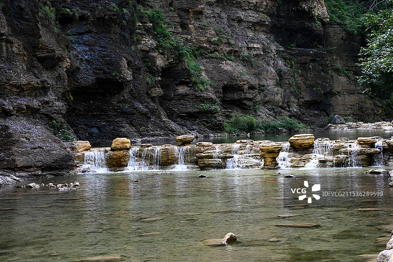 河南云台山·泉瀑峡·潭瀑峡图片素材