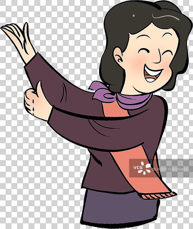 礼仪小姐导购员女性人物形象元素图片素材