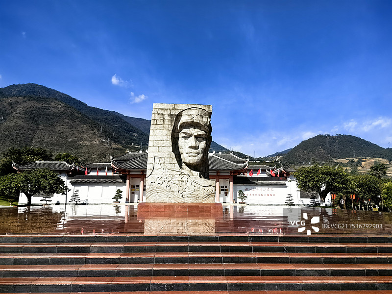 四川雅安石棉安顺场红军强渡大渡河纪念馆图片素材