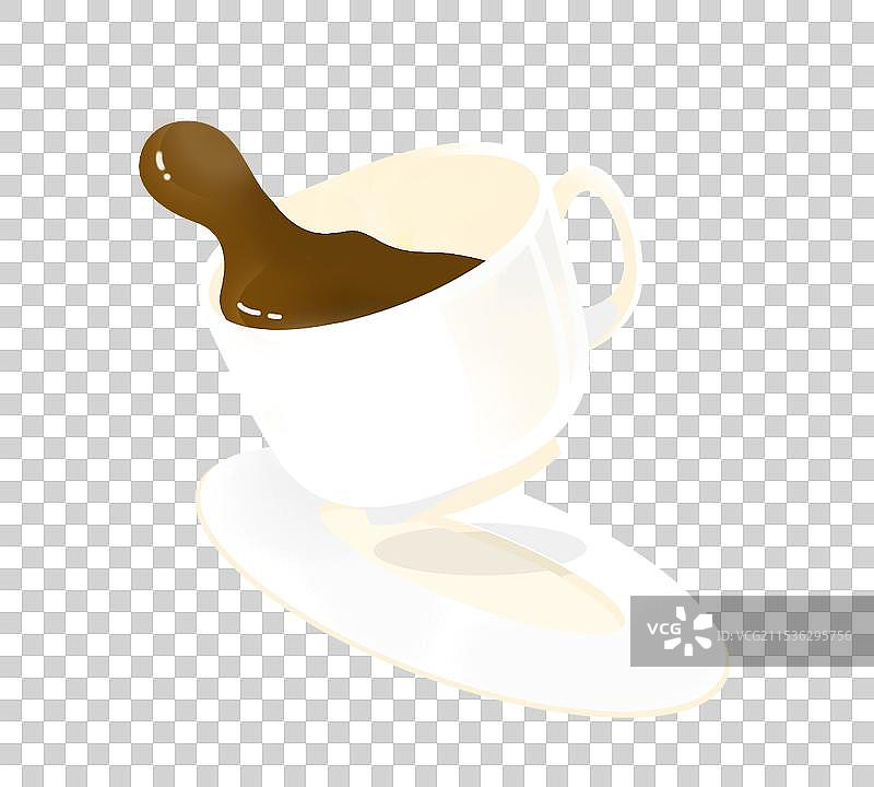 手绘咖啡杯子插画元素图片素材