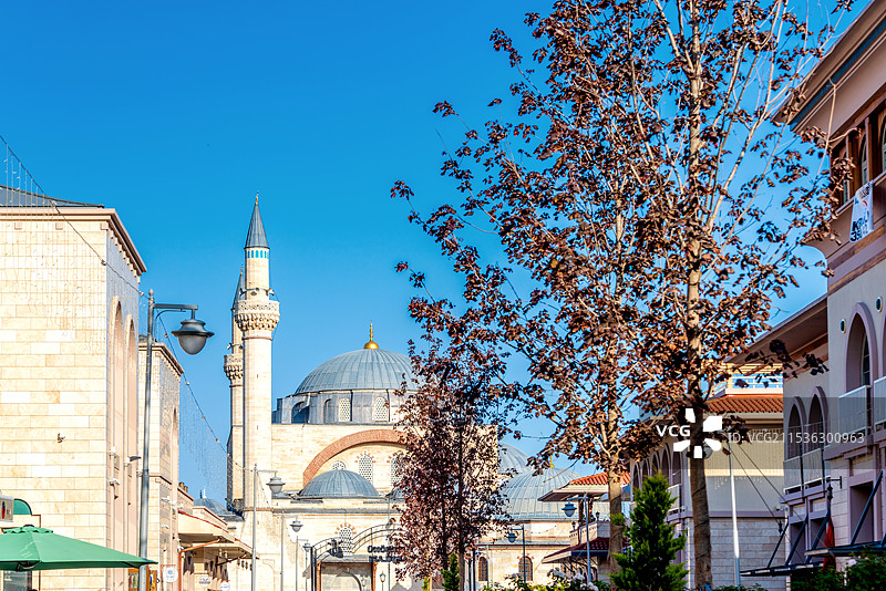 土耳其中部城市孔亚的城市街景图片素材