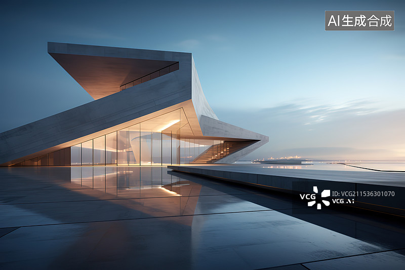 【AI数字艺术】建筑背景图片素材