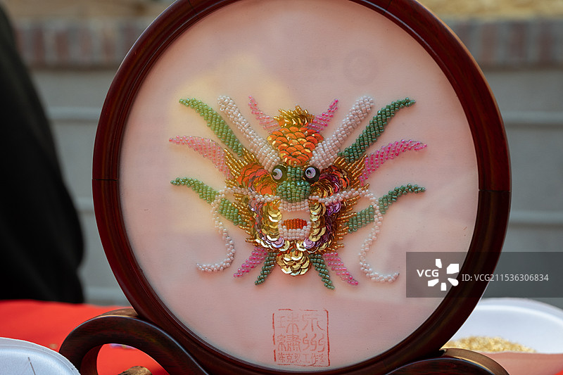 泉州非遗珠绣图片素材