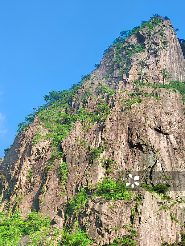 安徽黄山西海大峡谷内的峰峦峭壁青松图片素材