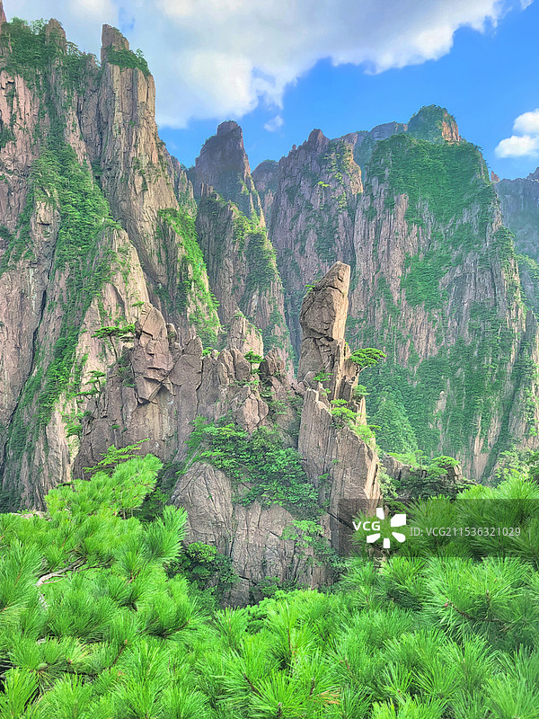 安徽黄山西海大峡谷内的著名景观徽骆驼图片素材