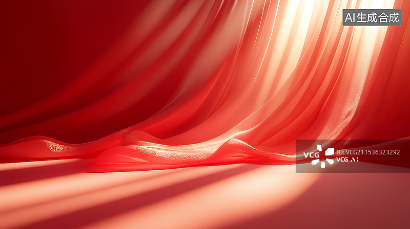 【AI数字艺术】红色大气粒子光线背景图片素材