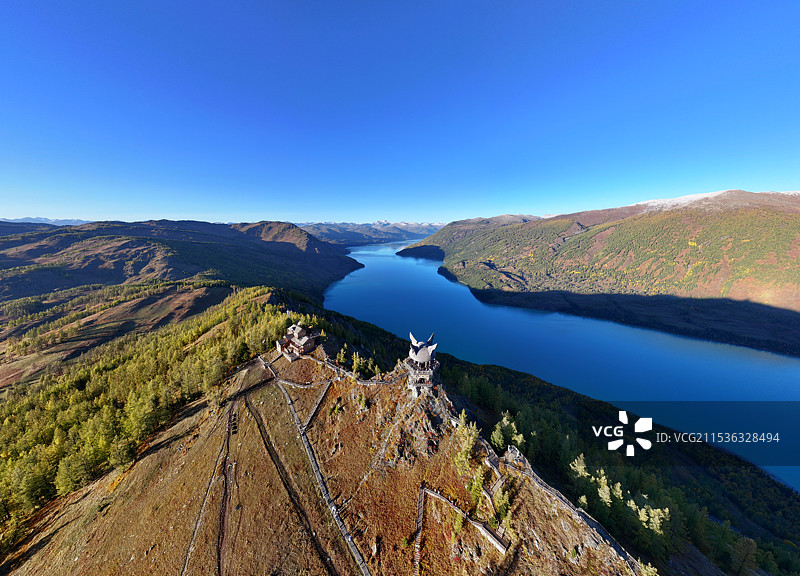 喀纳斯观鱼台图片素材