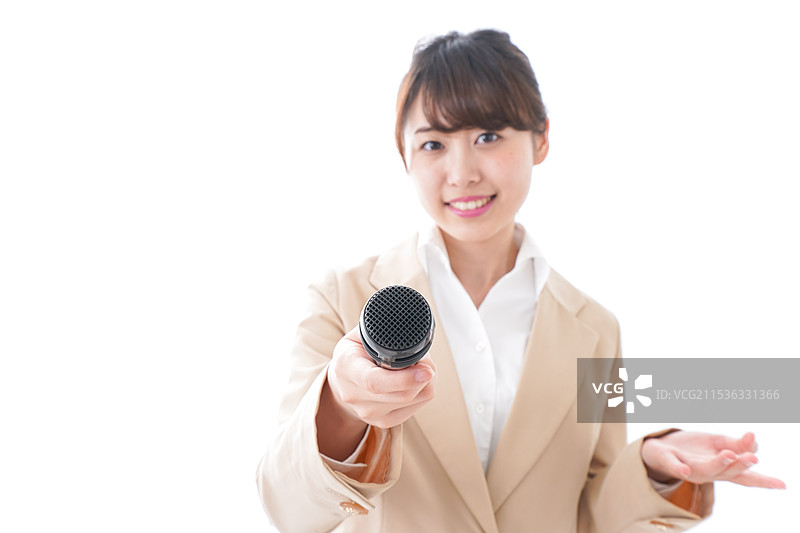 女性进行面试图片素材