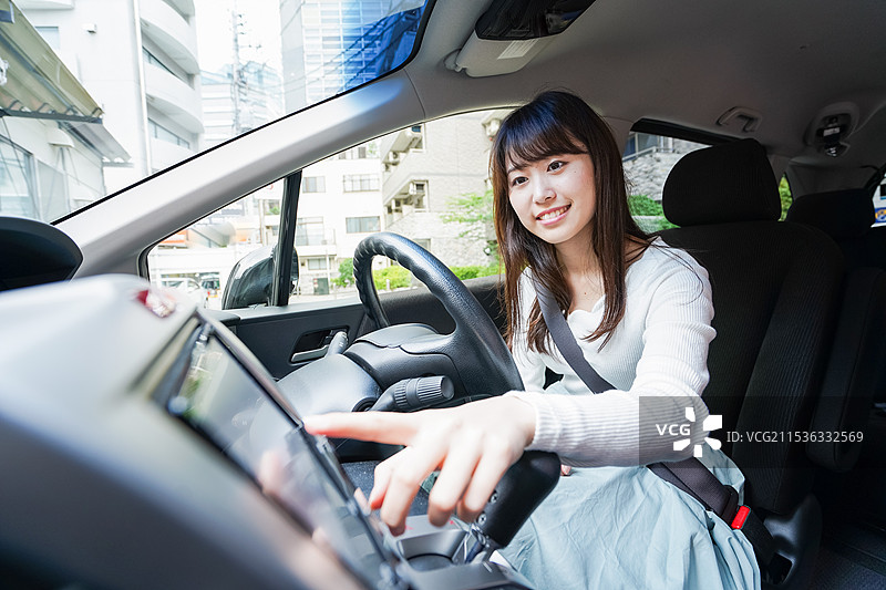 女性驾驶员图片素材