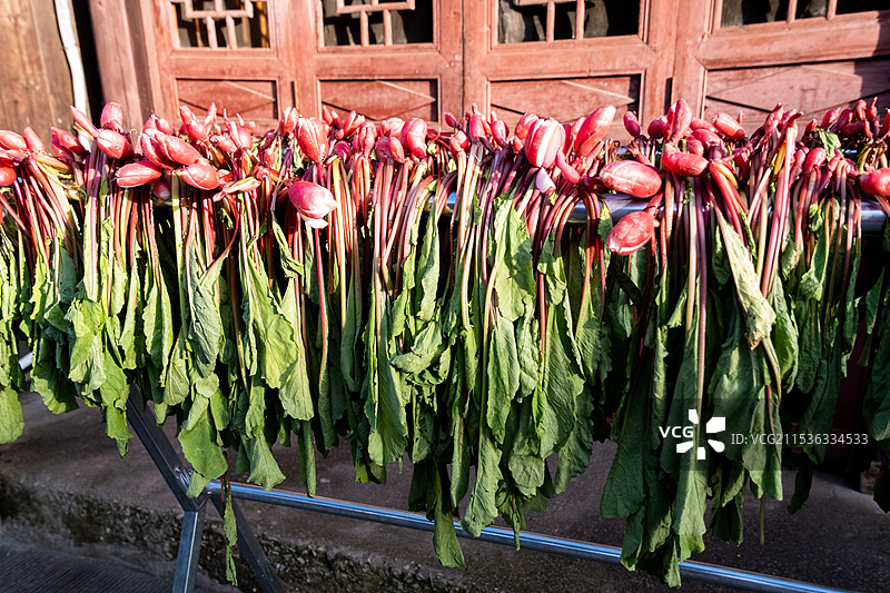 晾晒中的萝卜图片素材