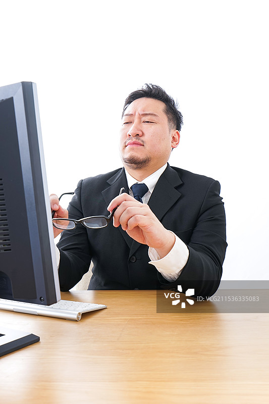 疲惫的商人图片素材