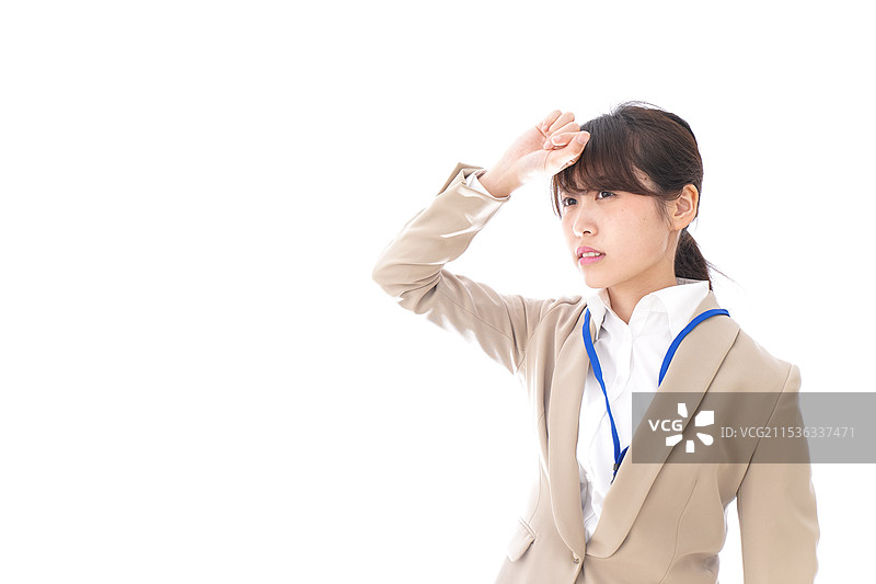 女商人，头痛图片素材