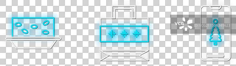 智能手机与礼品盒、牛轧糖和坚果的组合图片素材