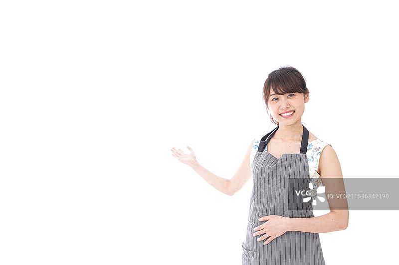 咖啡馆员工进行导览图片素材