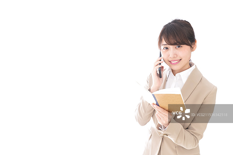 女商人正在打电话图片素材