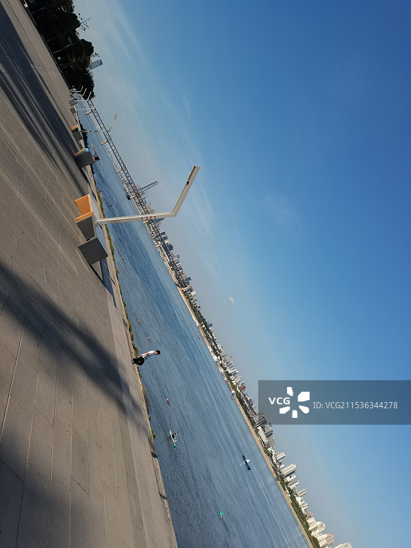 夏日汉阳江滩图片素材