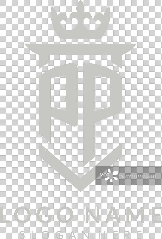 初始的PP盾牌和皇冠标志风格图片素材