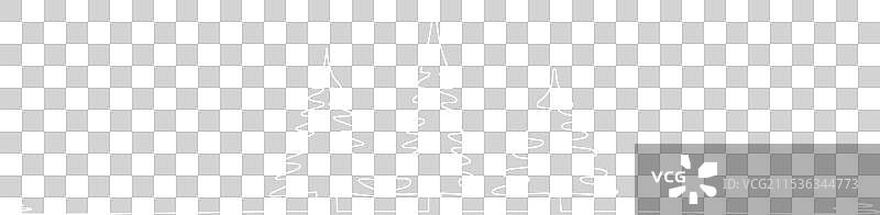 三棵圣诞树 - 手绘一棵单独的树图片素材