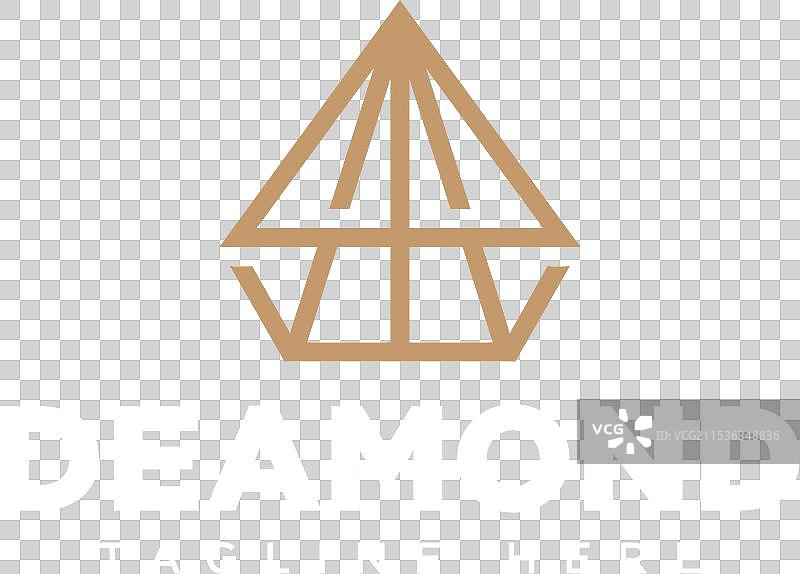 钻石与字母R和M的标志设计图片素材