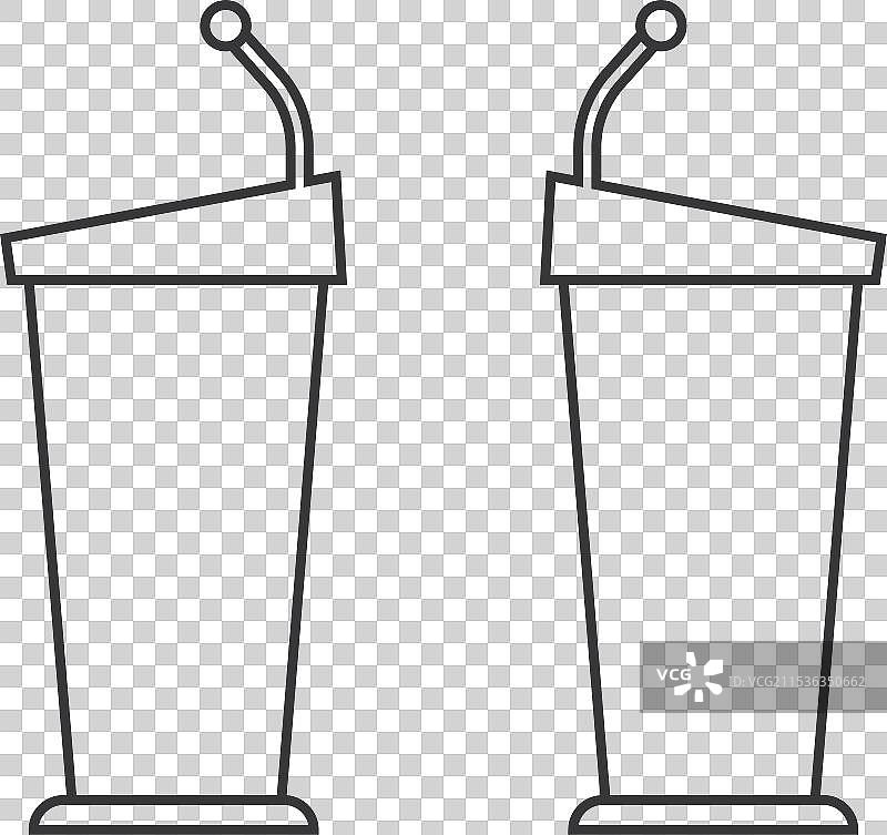 辩论讲台 辩论图标图片素材