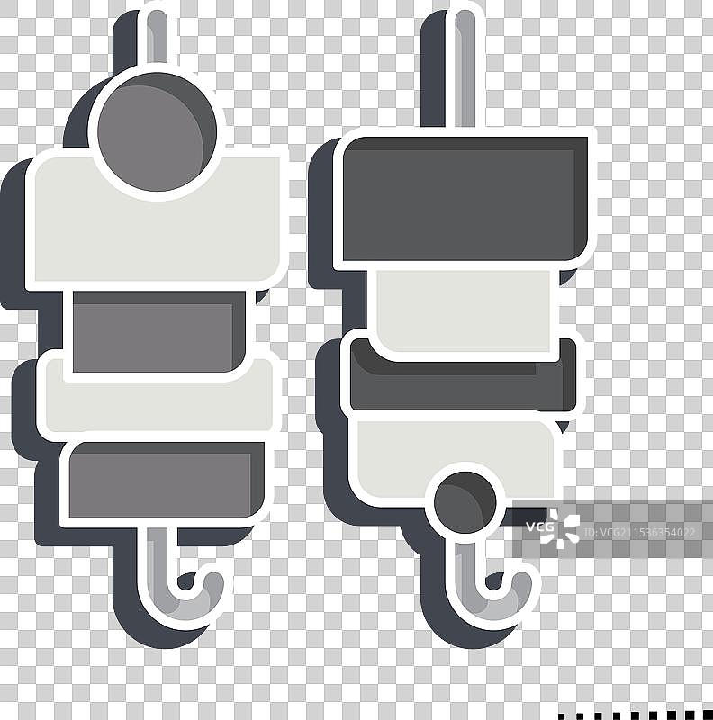 与俄罗斯相关的光泽烤肉串图标图片素材