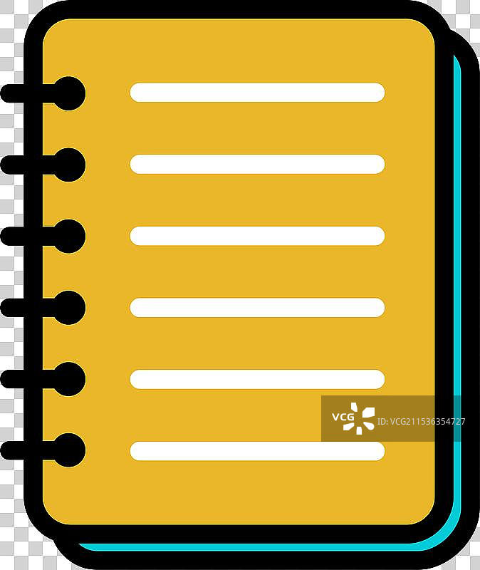 螺旋笔记本图标，纸张空白页符号，笔记图片素材