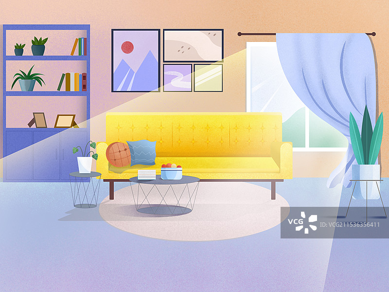 家居场景插画图片素材