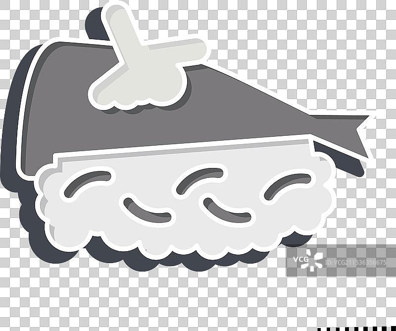 光泽风格的与寿司相关的鰯图标图片素材