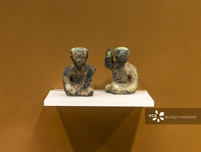 铜人俑 西汉 阜宁县新沟出土 南京博物院图片素材