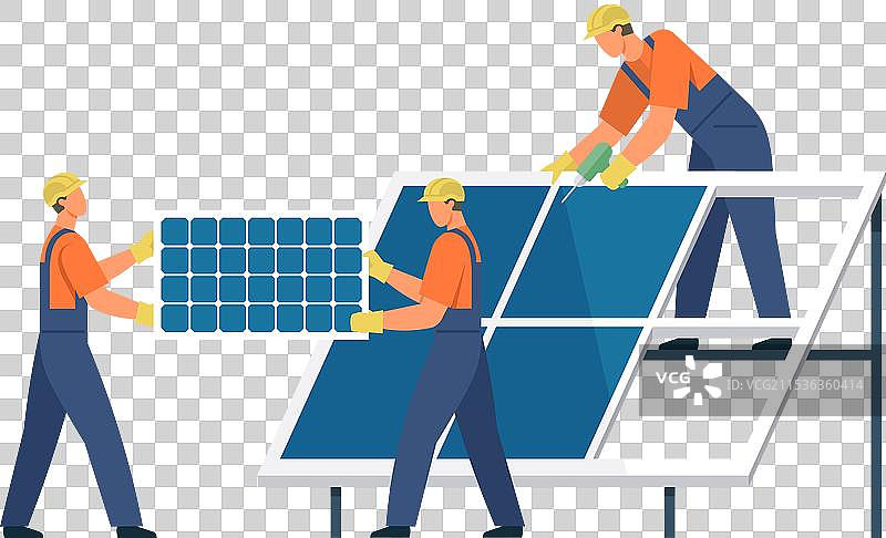 光伏太阳能是一个突出的能源来源图片素材