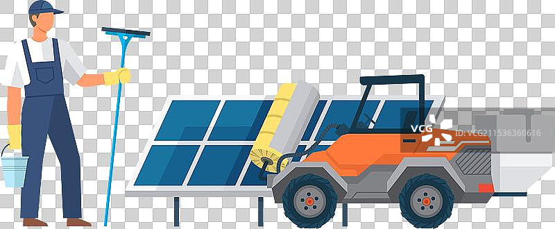 光伏系统体现了这一概念图片素材