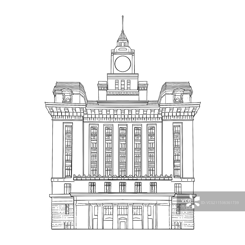 上海海关大楼图片素材