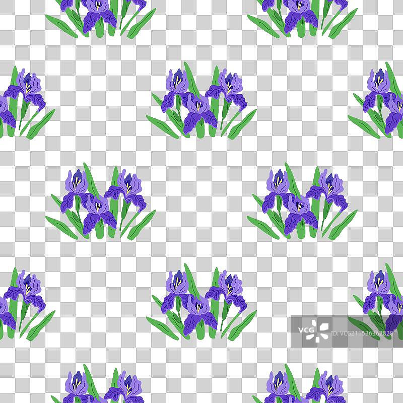 无缝花卉图案的无缝背景图片素材