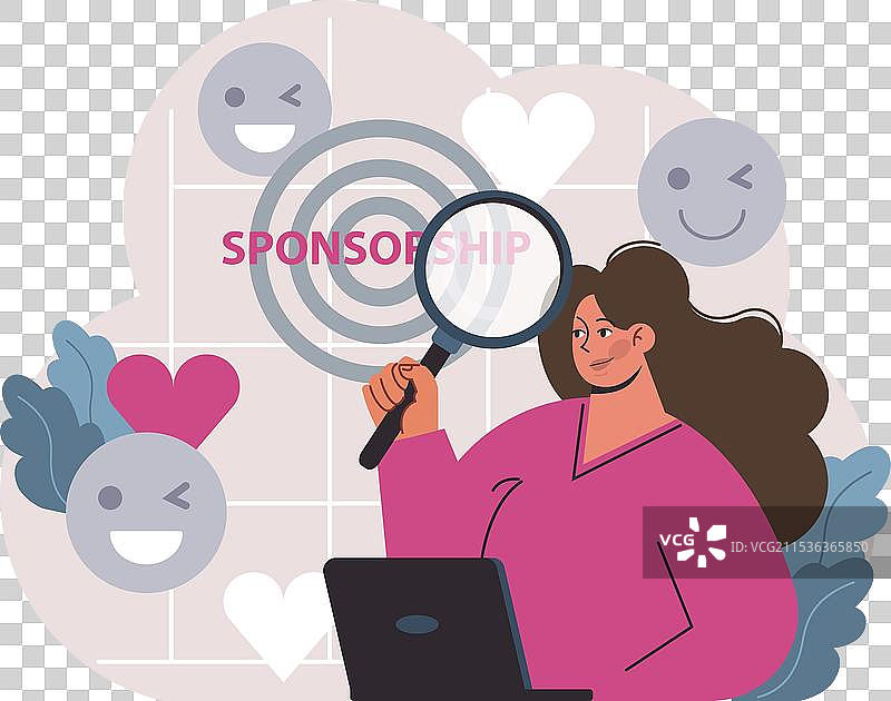 赞助活动平面图图片素材