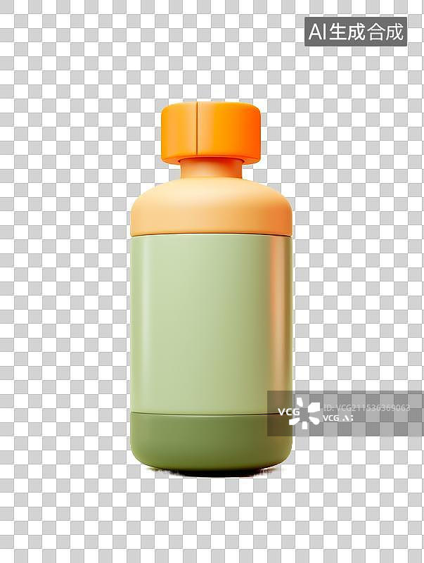 【AI数字艺术】药瓶元素免抠图片素材