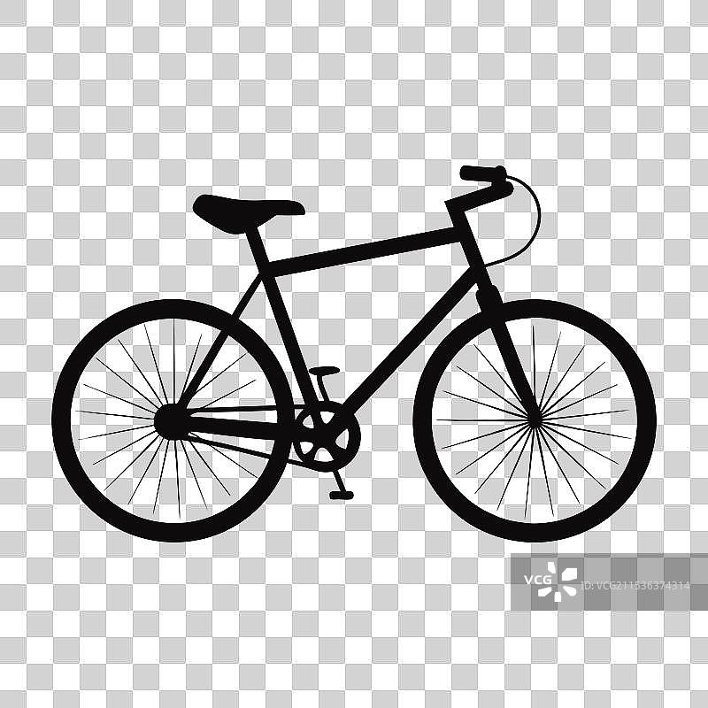 经典摩托车轮廓用于品牌推广图片素材