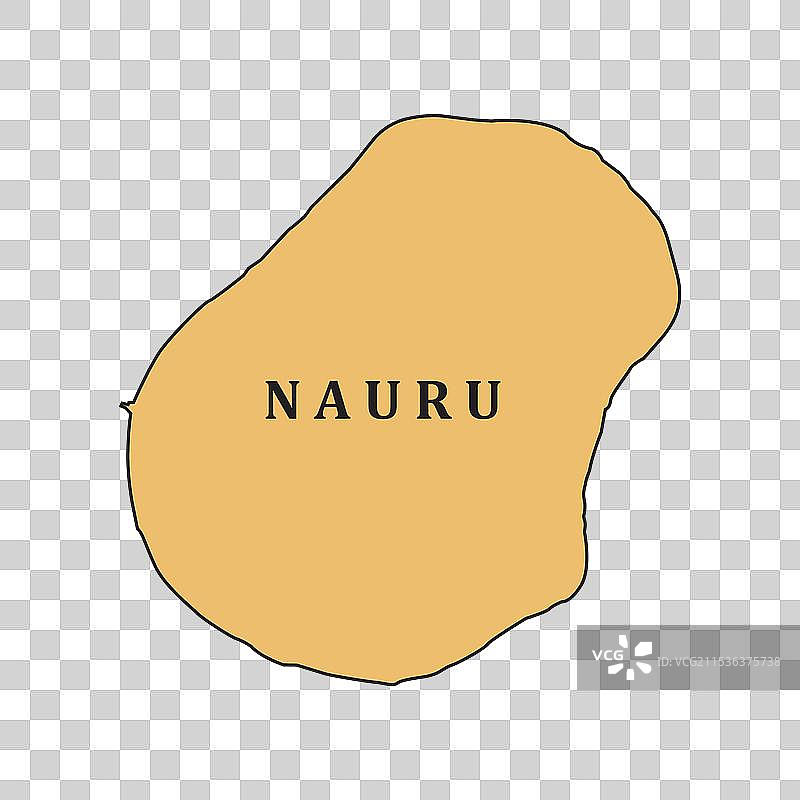 瑙鲁地区地图图片素材