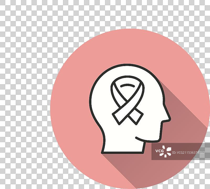 多发性硬化症图标，带有长阴影图片素材