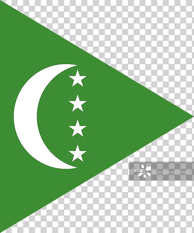 科摩罗国旗官方颜色及正确比例图片素材