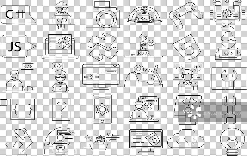 编程编码图标图片素材