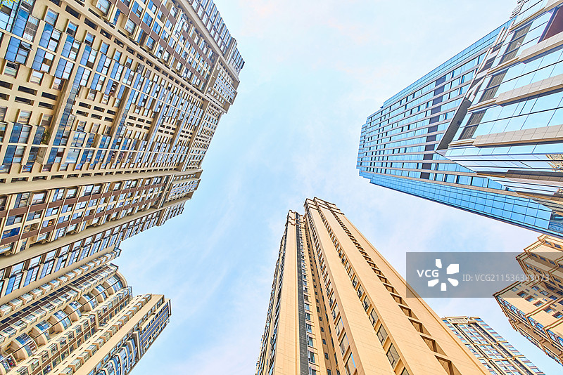 中国四川成都锦江的高楼住宅图片素材